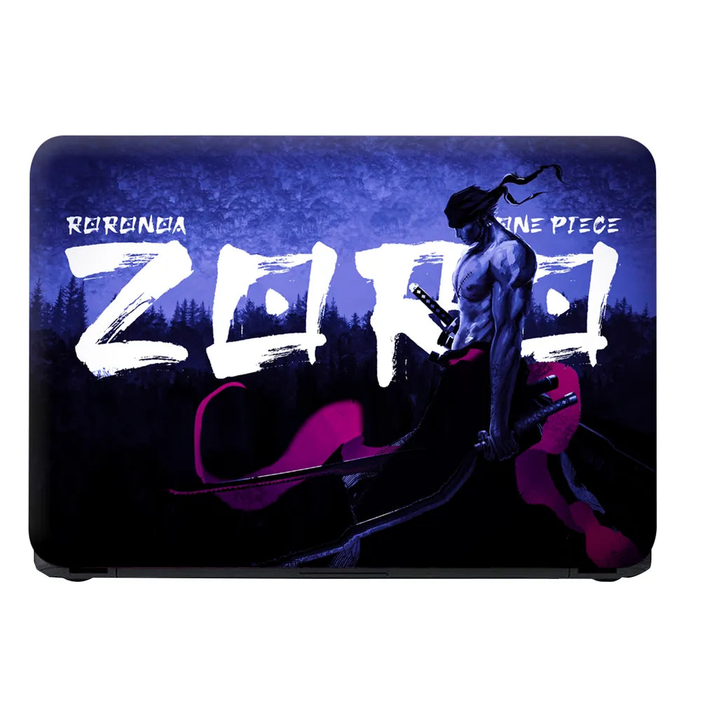 Roronoa Zoro One Piece Blue Laptop Skin - View 4