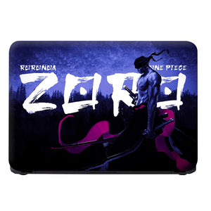 Roronoa Zoro One Piece Blue Laptop Skin - View 4