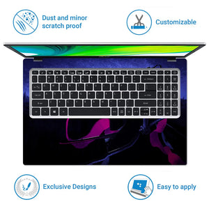 Roronoa Zoro One Piece Blue Laptop Skin - View 5