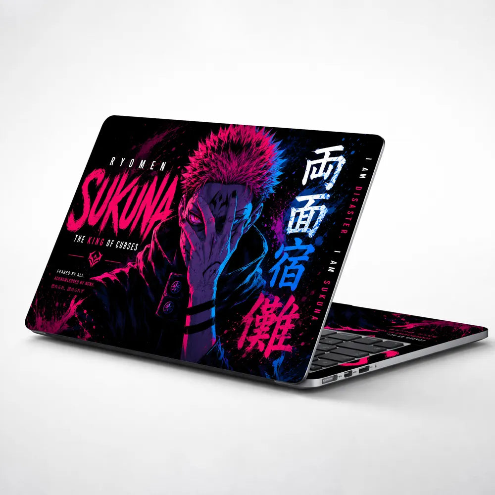 Ryomen Sukuna King Curses Laptop Skin - View 1