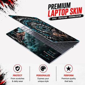 Sabka Bhala Ho Calligraphy Vortex Laptop Skin - View 3