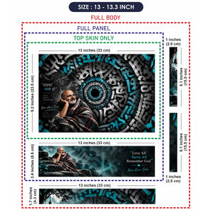 Sabka Bhala Ho Calligraphy Vortex Laptop Skin - View 6