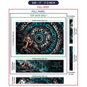 Sabka Bhala Ho Calligraphy Vortex Laptop Skin - View 9