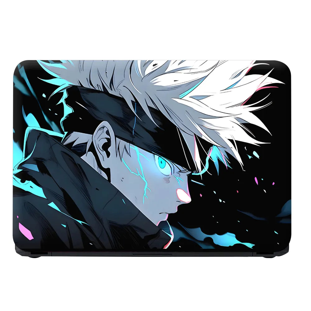 Satoru Gojo Acid Blue Eyes Jujutsu Kaisen Laptop Skin - View 4