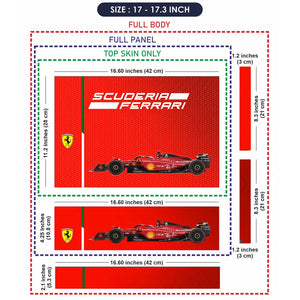 Scuderia Ferrari Core Red Laptop Skin - View 9