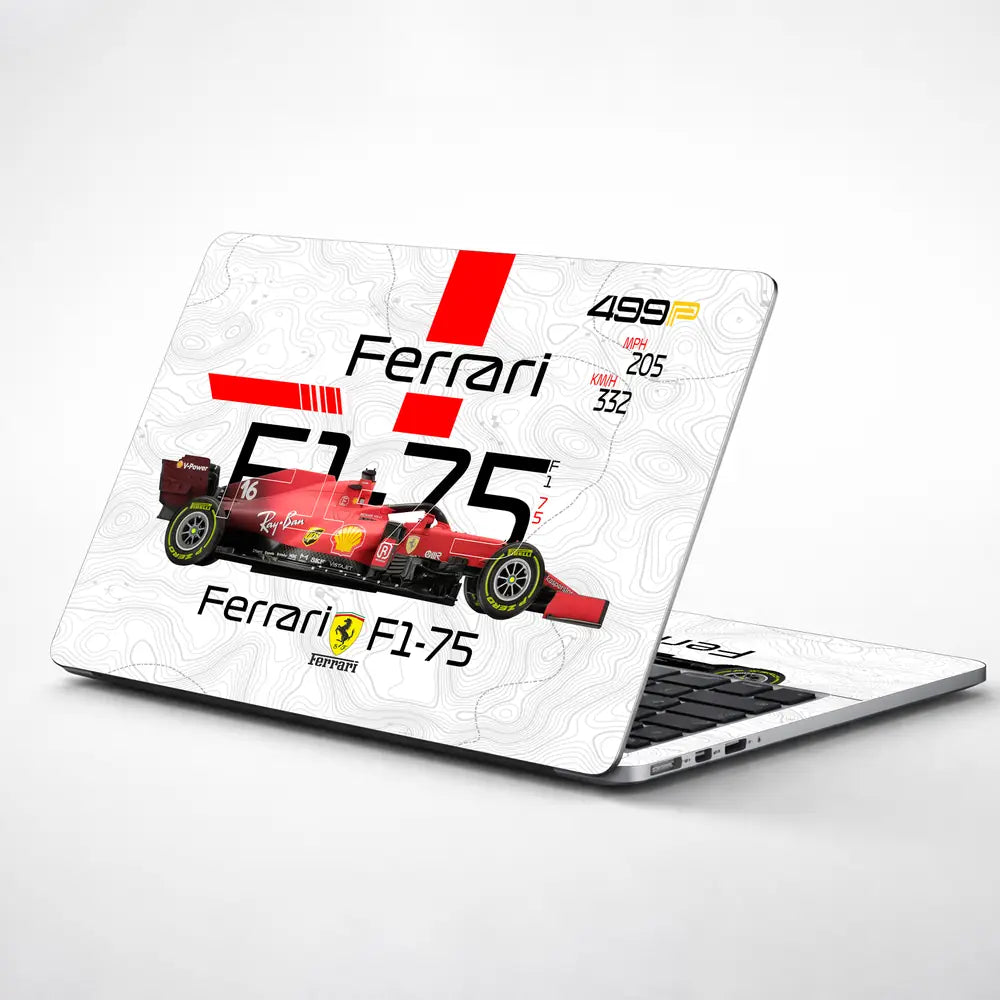 Scuderia Velocity Grid Laptop Skin - View 1
