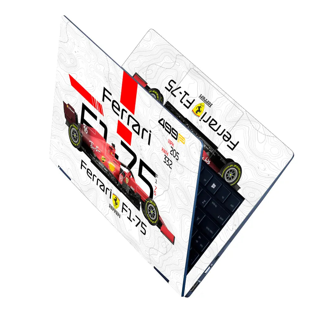 Scuderia Velocity Grid Laptop Skin - View 2