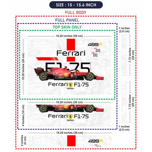 Scuderia Velocity Grid Laptop Skin - View 8