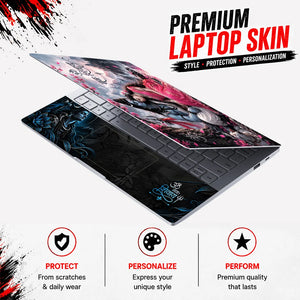 Shiv Parvati Pink Blossom Laptop Skin - View 3
