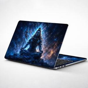 Shiva Cosmic Meditation Laptop Skin - View 1