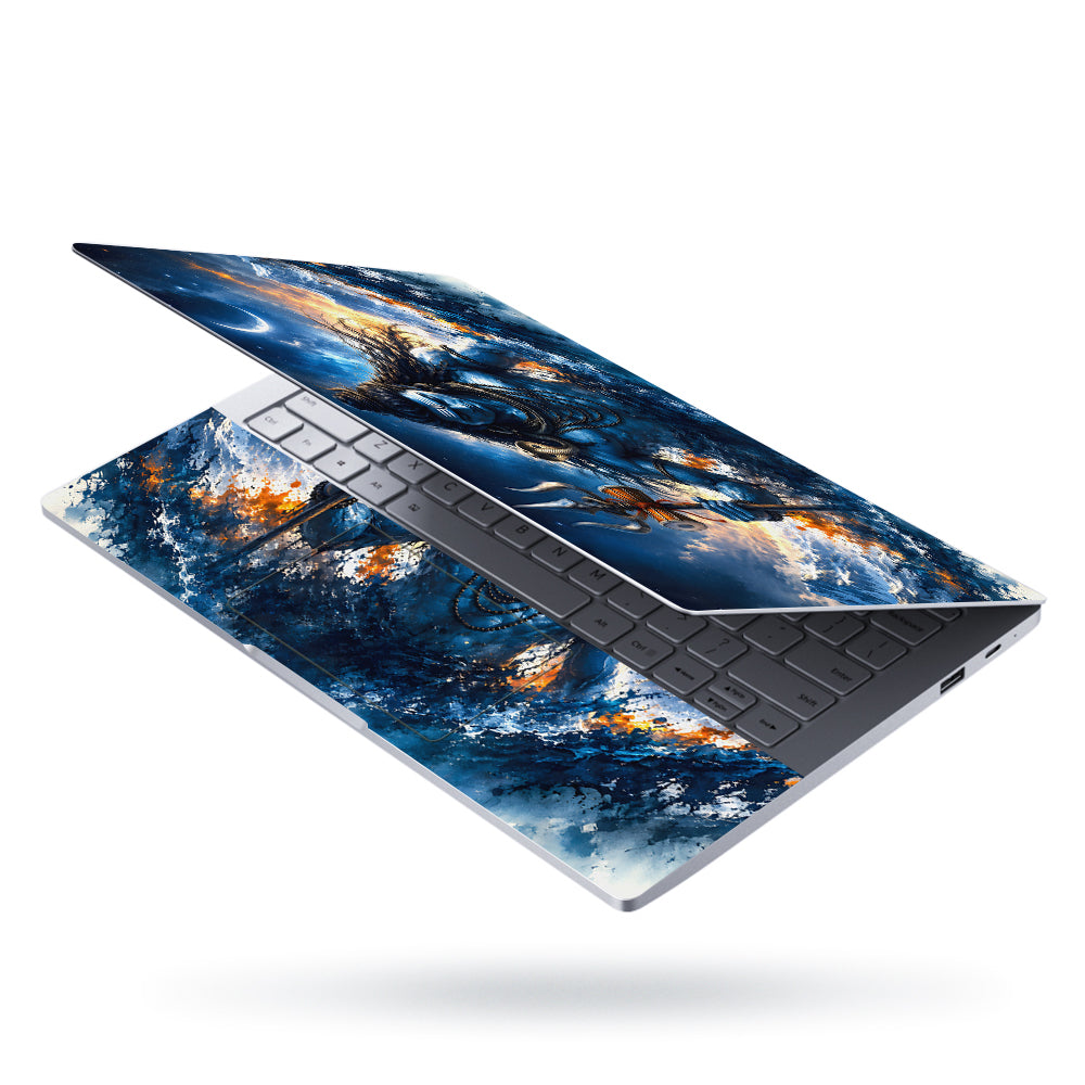 Shiva Himalaya Storm Night Laptop Skin - View 3