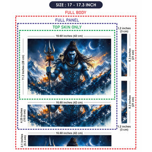 Shiva Himalaya Storm Night Laptop Skin - View 9