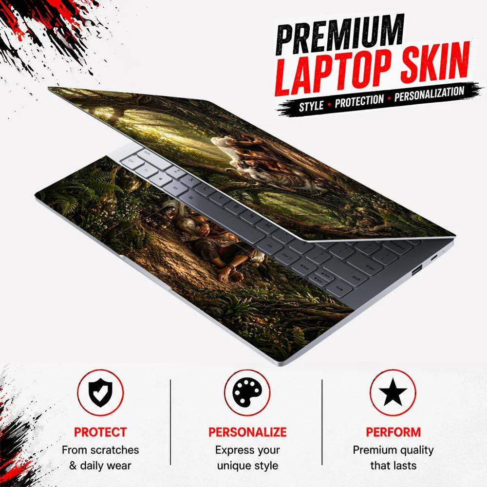Shiva Nandi Forest Rest Laptop Skin - View 3