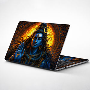 Shiva Om Hand Fire Mandala Laptop Skin - View 1
