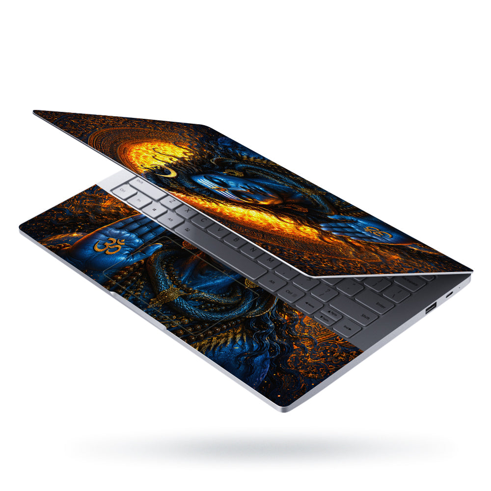 Shiva Om Hand Fire Mandala Laptop Skin - View 3