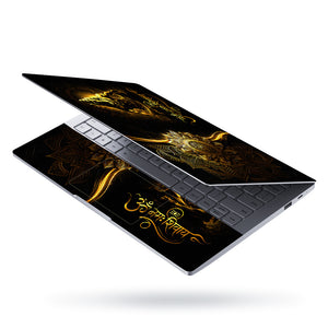 Shiva Om Namah Shivay Gold Mandala Laptop Skin - View 3