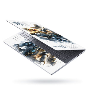Shiva Om Namah Shivaya Trident Mantra Laptop Skin - View 3