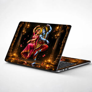 Shiva Parvati Temple Dance Laptop Skin - View 1