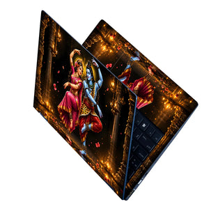 Shiva Parvati Temple Dance Laptop Skin - View 2