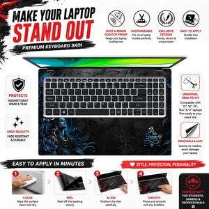 Shiva Profile Amber Moon Laptop Skin - View 5