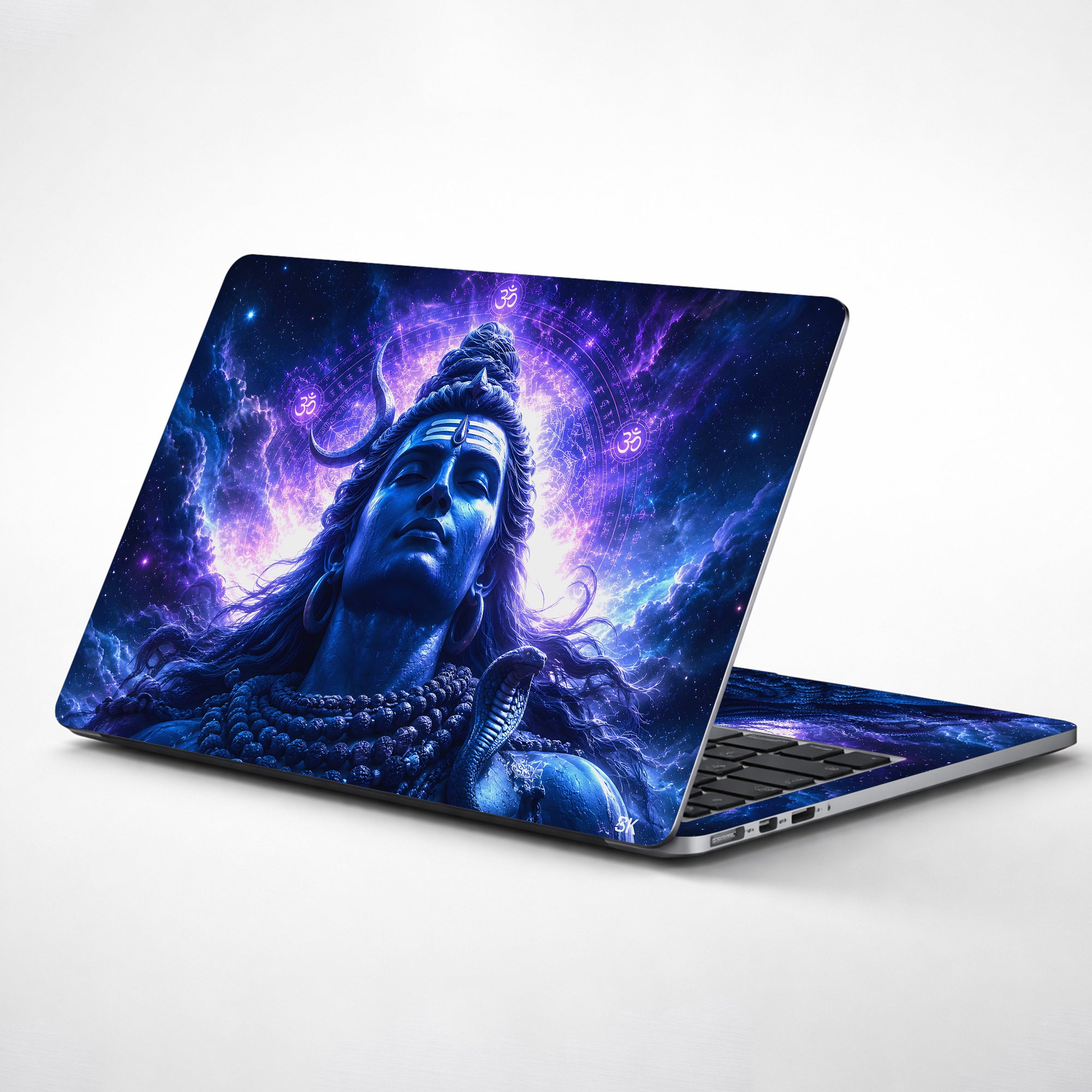Shiva Purple Cosmic Om Laptop Skin - View 1