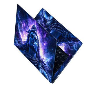 Shiva Purple Cosmic Om Laptop Skin - View 2