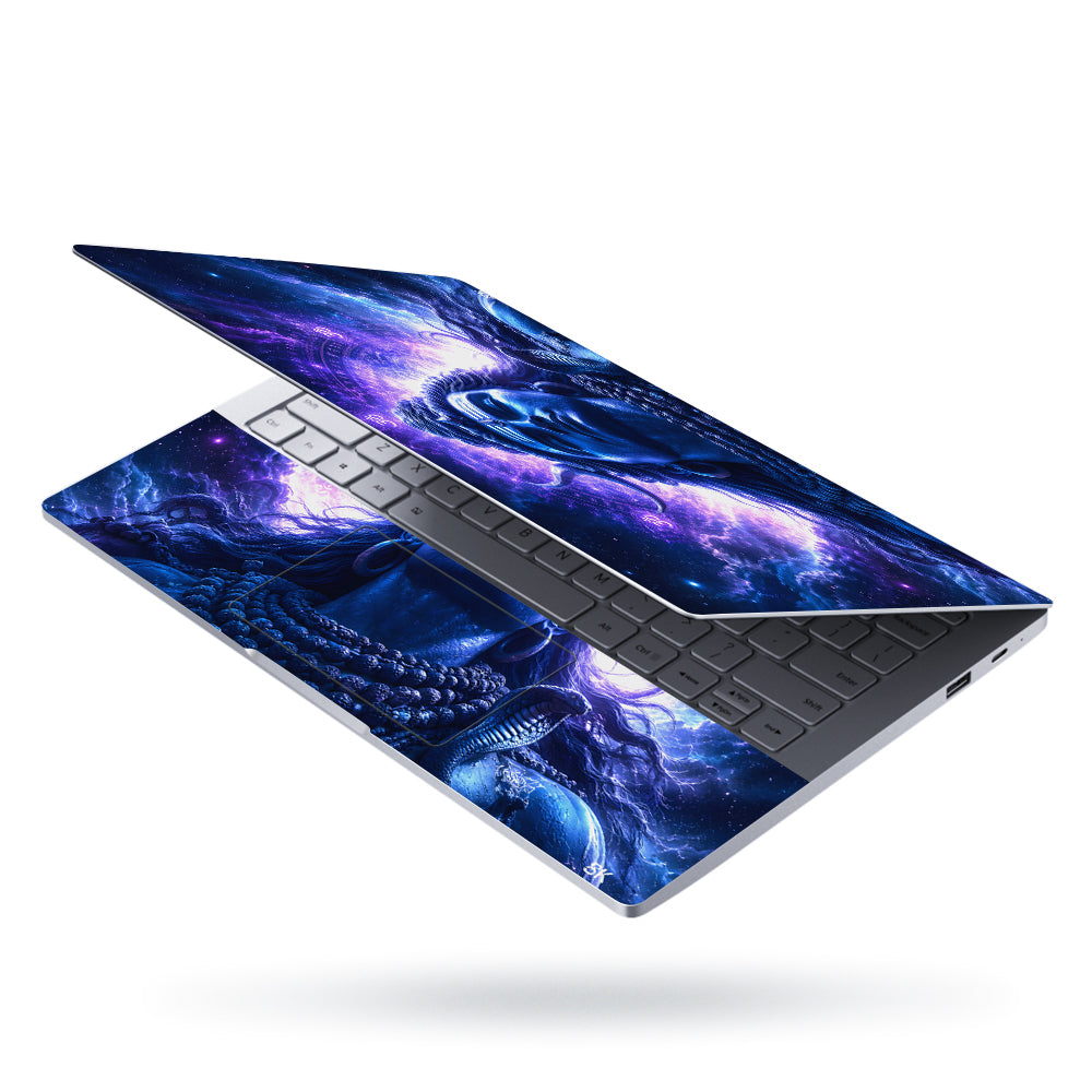 Shiva Purple Cosmic Om Laptop Skin - View 3