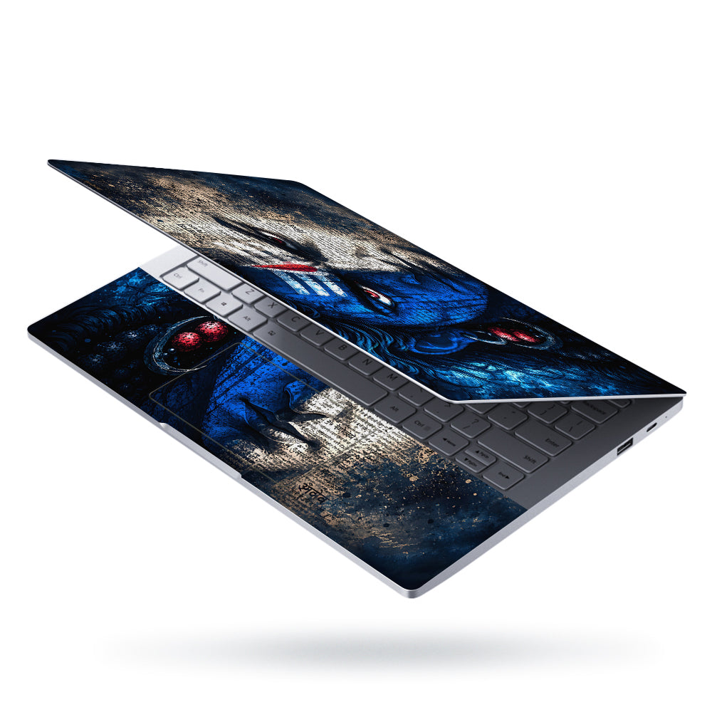 Shiva Red Eyes Hindi Text Laptop Skin - View 3