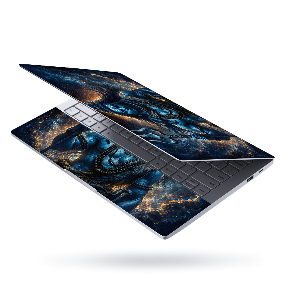 Shiva Trident Fur Night Cobra Laptop Skin - View 3