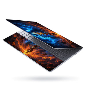 Shiva Trident Serpent Fire and Lightning Laptop Skin - View 3