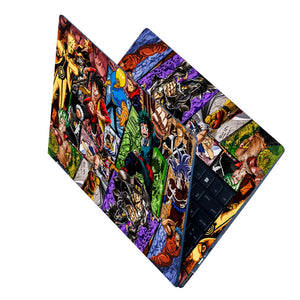 Shonen Anime Heroes Collage Laptop Skin - View 2