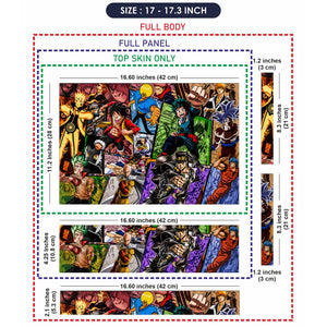 Shonen Anime Heroes Collage Laptop Skin - View 9