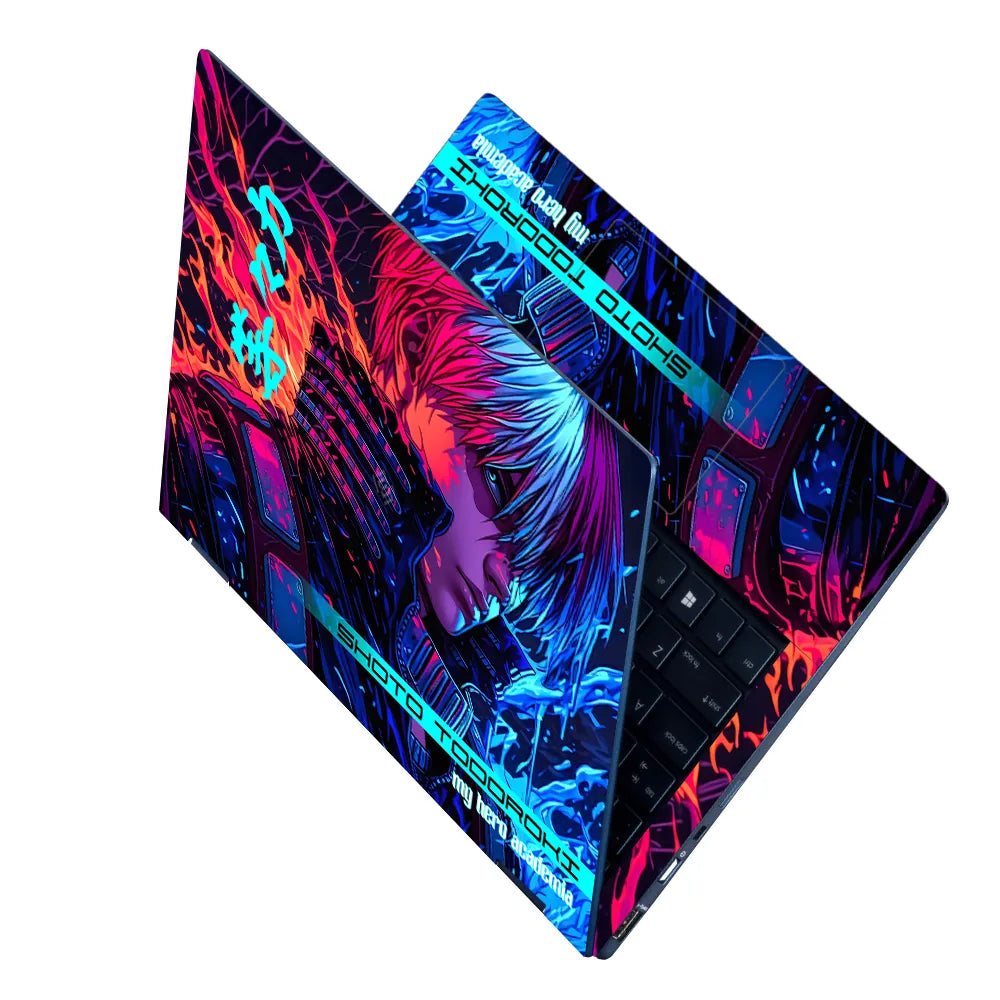 Shoto Todoroki Anime Laptop Skin - View 2