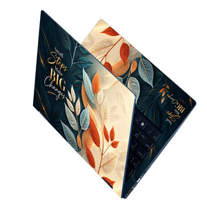 Small Steps Big Changes Botanical Laptop Skin - View 2