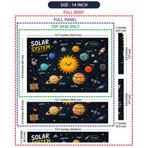 Solar System Kawaii Explore Laptop Skin - View 7