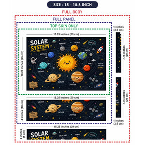 Solar System Kawaii Explore Laptop Skin - View 8