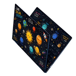 Solar System Kawaii Pluto Stars Laptop Skin - View 2