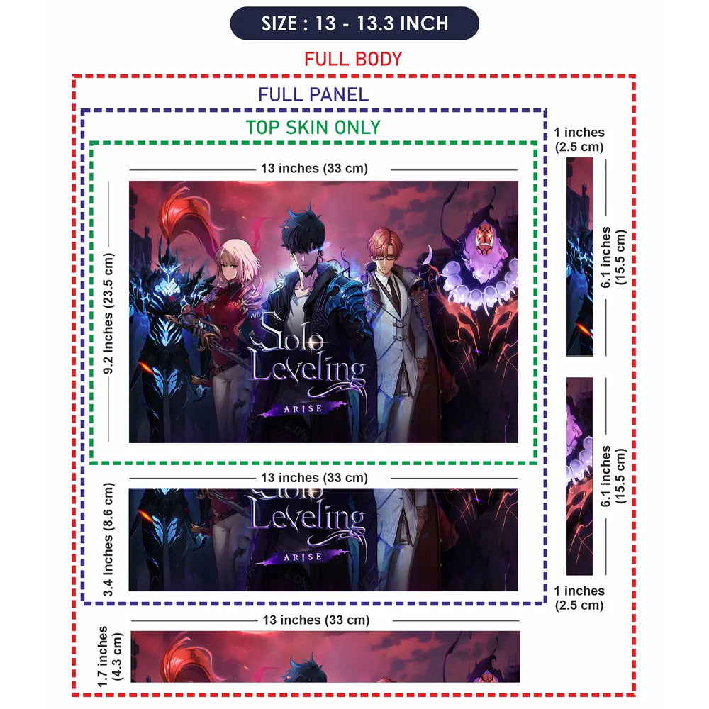 Solo Leveling Arise Character Ensemble Laptop Skin - View 6