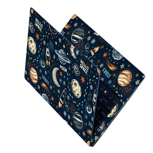 Space Hello Space Doodle Laptop Skin - View 2