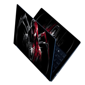 Spider Hood Symmetry Dark Laptop Skin - View 2