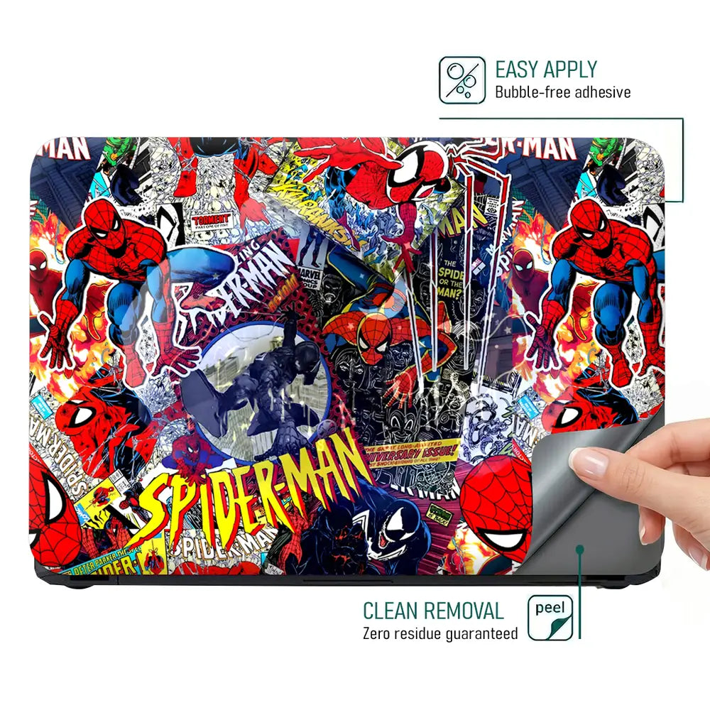 Spider-Man Webbed Adventures Laptop Skin - View 4