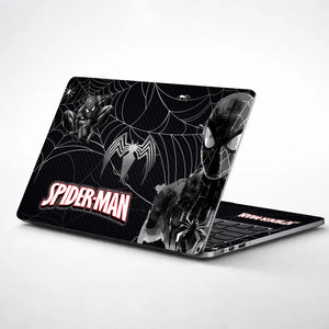 Spiderman Black Venom Web Laptop Skin - View 1