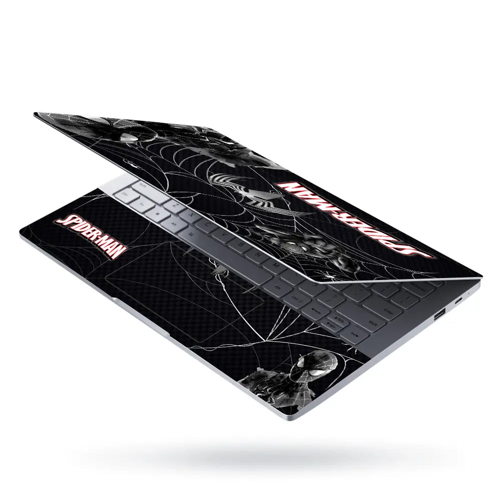 Spiderman Black Venom Web Laptop Skin - View 3
