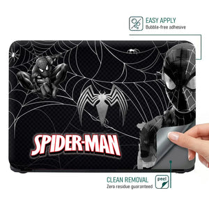 Spiderman Black Venom Web Laptop Skin - View 4