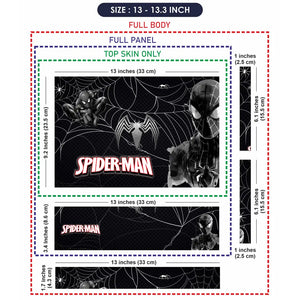 Spiderman Black Venom Web Laptop Skin - View 6