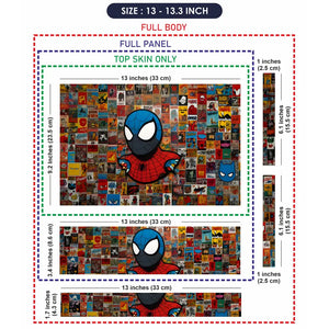 Spiderman Collage Laptop Skin - View 6