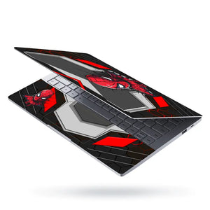 Spiderman Red Mask Armor Laptop Skin - View 3