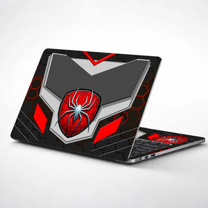 Spiderman Web Emblem Laptop Skin - View 1