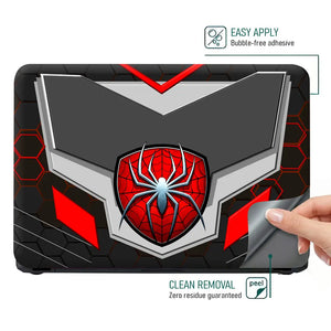 Spiderman Web Emblem Laptop Skin - View 4