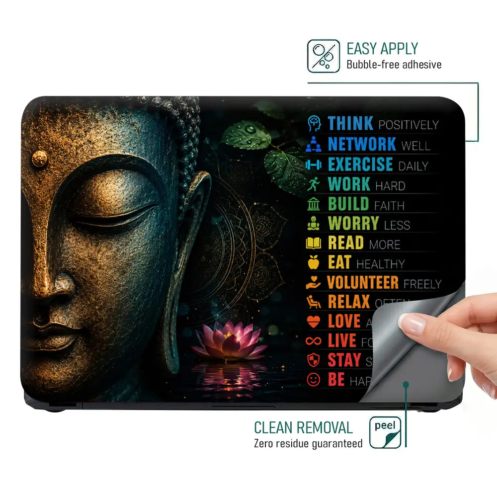Spiritual Buddha Life Laptop Skin - View 4